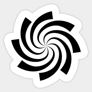 spiral circle Sticker